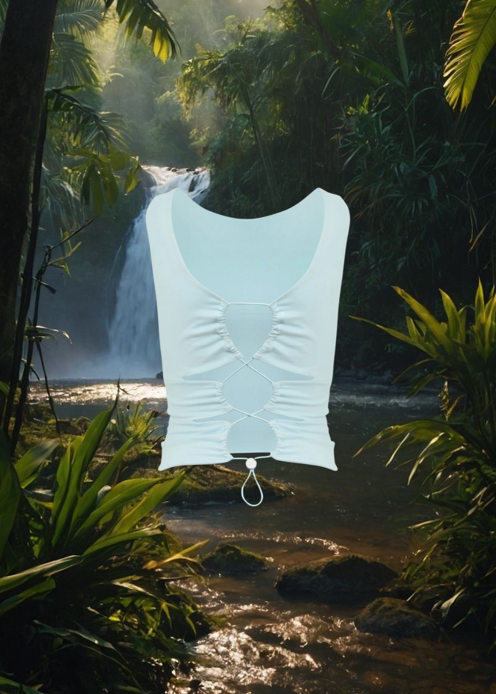 Santa-Fe Top - Riviera Blue