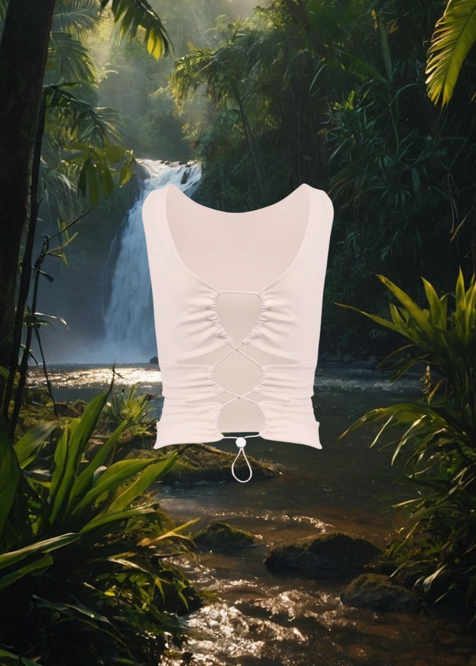 Santa-Fe Top - Shell White