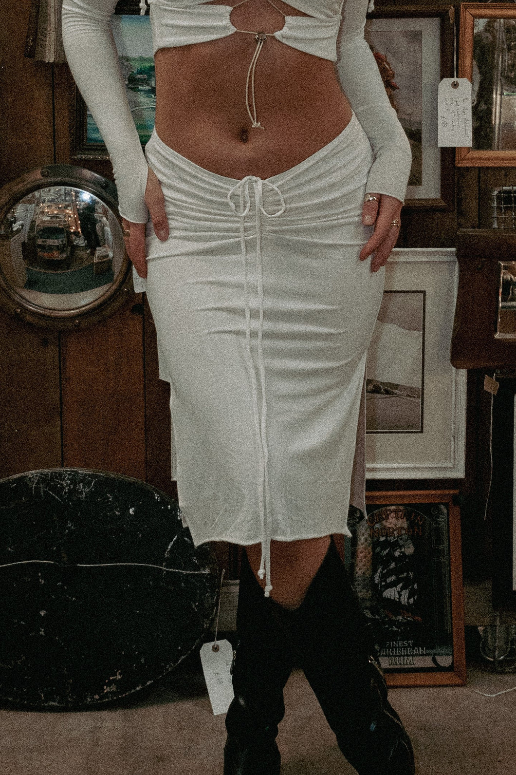 'La Cubana' Organic Cotton Midi Skirt