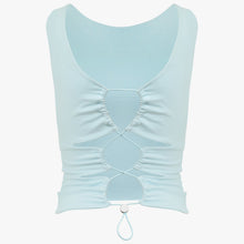 Load image into Gallery viewer, The &quot;Santa-Fe&quot; Reversible Organic Cotton Top in Riviera Blue