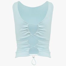 Load image into Gallery viewer, The &quot;Santa-Fe&quot; Reversible Organic Cotton Top in Riviera Blue