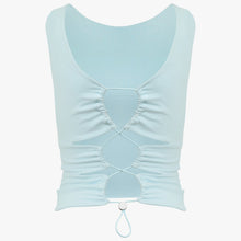 Load image into Gallery viewer, The &quot;Santa-Fe&quot; Reversible Organic Cotton Top in Riviera Blue
