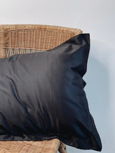 Load image into Gallery viewer, PRE-ORDER Bamboo Silk Pillow case in Night-time Noir